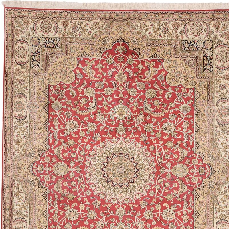 Kaschmir Orientteppich 157 × 212 cm, Seide, handgeknüpft
