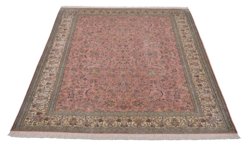 Kaschmir Orientteppich 166 × 243 cm, Seide, handgeknüpft Pastell