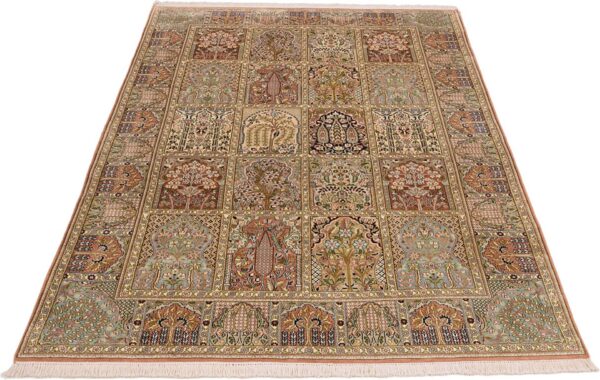 Kaschmir Orientteppich 166 × 261 cm, Seide, handgeknüpft Pastell