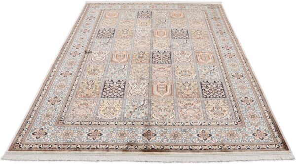 Kaschmir Orientteppich 172 × 246 cm, Seide, handgeknüpft