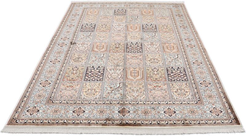 Kaschmir Orientteppich 172 × 246 cm, Seide, handgeknüpft