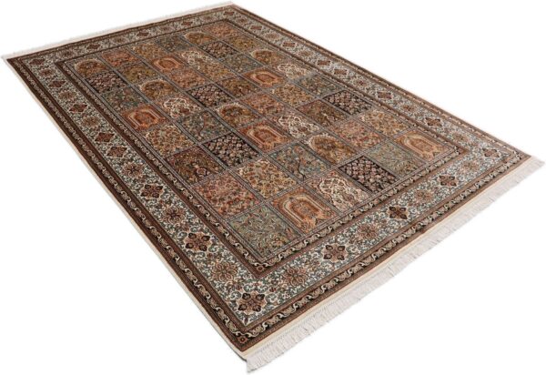 Kaschmir Orientteppich 172 × 246 cm, Seide, handgeknüpft