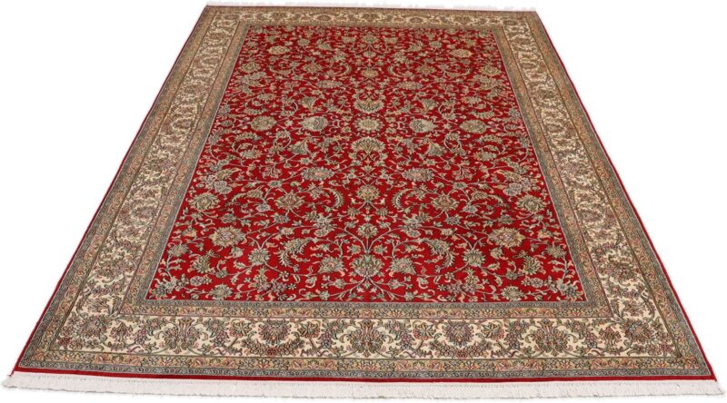 Kaschmir Orientteppich 172 × 249 cm, Seide, handgeknüpft