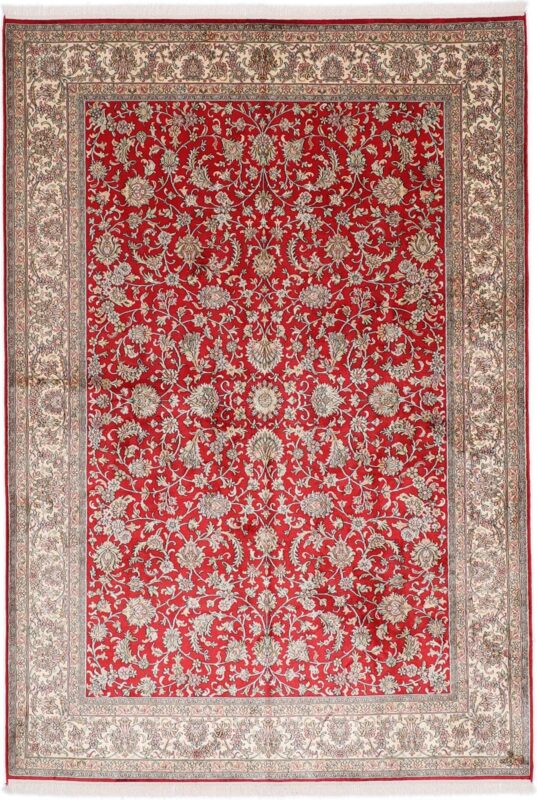 Kaschmir Orientteppich 172 × 249 cm, Seide, handgeknüpft