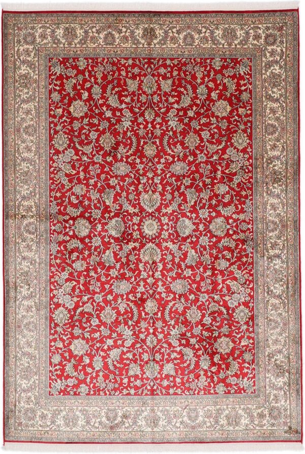 Kaschmir Orientteppich 172 × 249 cm, Seide, handgeknüpft