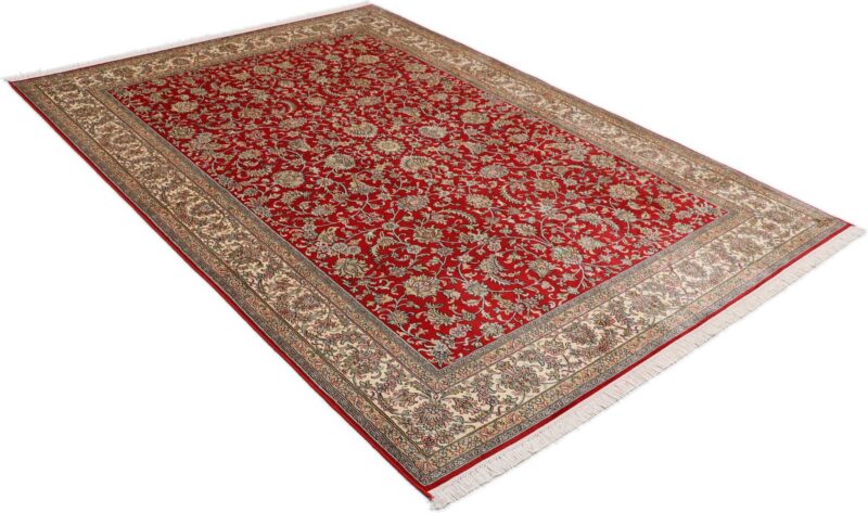 Kaschmir Orientteppich 172 × 249 cm, Seide, handgeknüpft