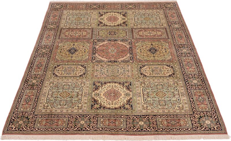 Kaschmir Orientteppich 174 × 250 cm, Seide, handgeknüpft