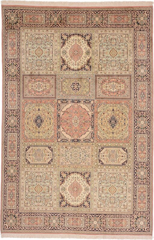 Kaschmir Orientteppich 174 × 250 cm, Seide, handgeknüpft