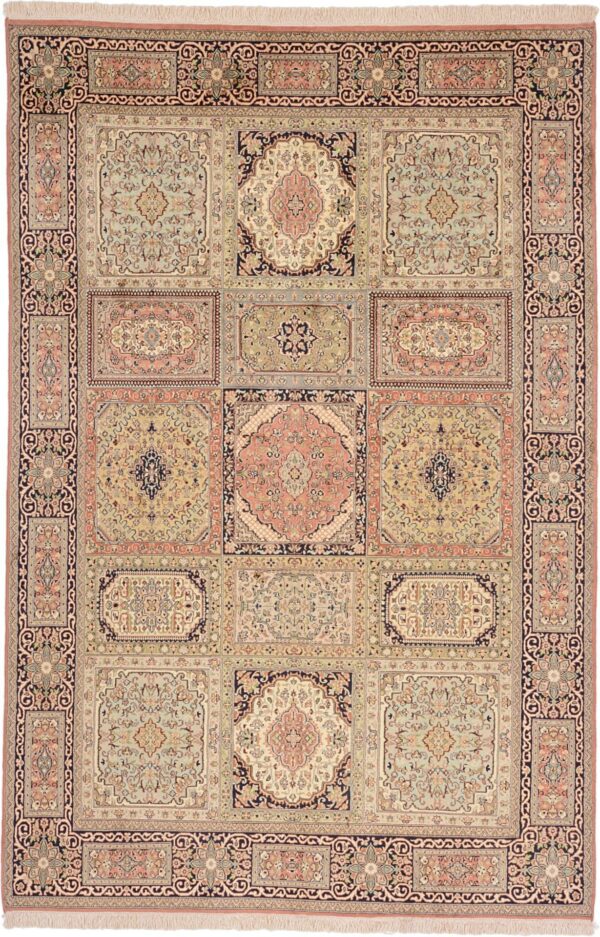 Kaschmir Orientteppich 174 × 250 cm, Seide, handgeknüpft