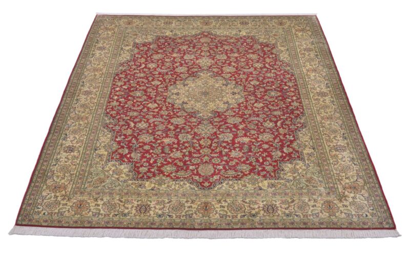 Kaschmir Orientteppich 174 × 250 cm, Seide, handgeknüpft