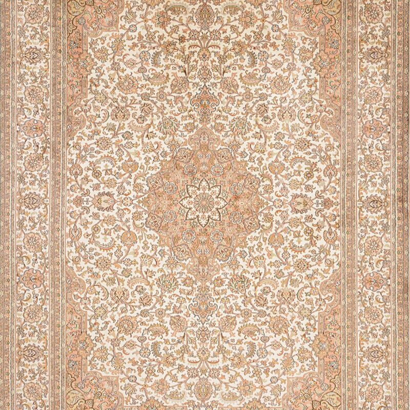 Kaschmir Orientteppich 175 × 246 cm, Seide, handgeknüpft