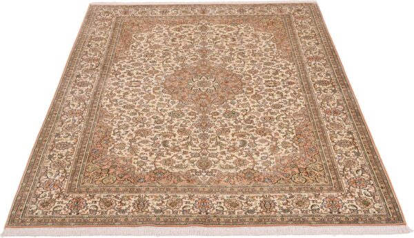 Kaschmir Orientteppich 175 × 246 cm, Seide, handgeknüpft