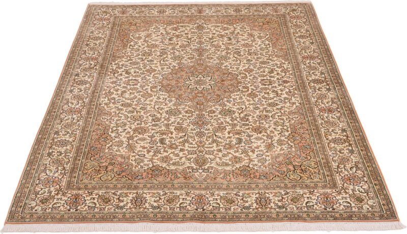 Kaschmir Orientteppich 175 × 246 cm, Seide, handgeknüpft