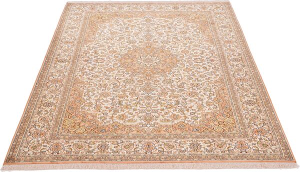 Kaschmir Orientteppich 175 × 246 cm, Seide, handgeknüpft