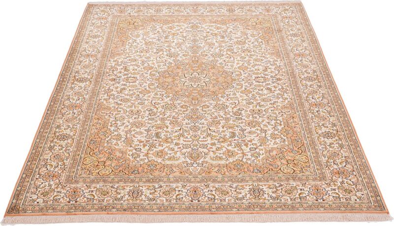 Kaschmir Orientteppich 175 × 246 cm, Seide, handgeknüpft