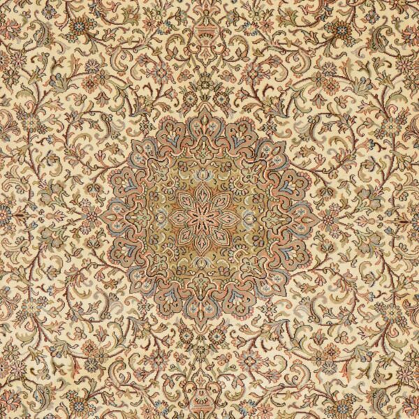 Kaschmir Orientteppich 176 × 252 cm, Seide, handgeknüpft