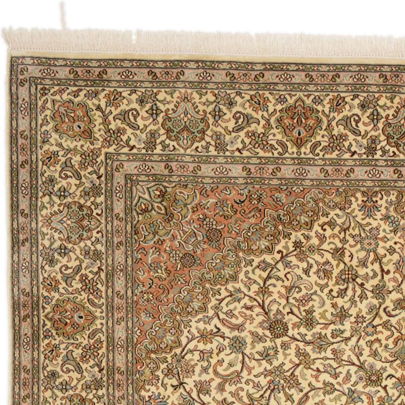 Kaschmir Orientteppich 176 × 252 cm, Seide, handgeknüpft