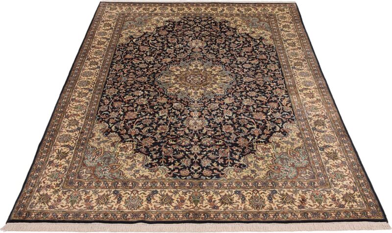Kaschmir Orientteppich 180 × 275 cm, Seide, handgeknüpft