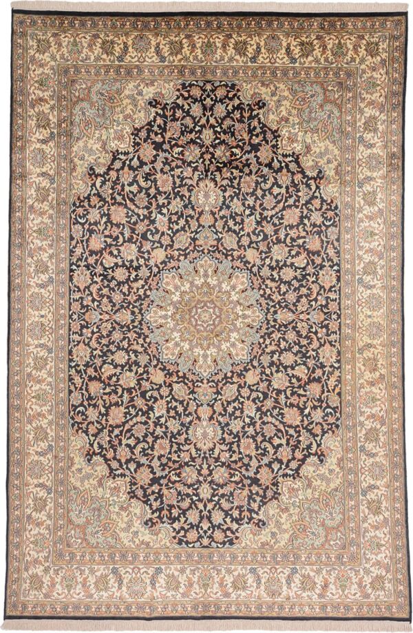 Kaschmir Orientteppich 180 × 275 cm, Seide, handgeknüpft