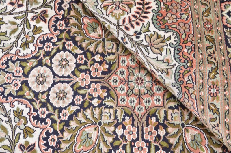 Kaschmir Orientteppich 185 × 276 cm, Seide, handgeknüpft