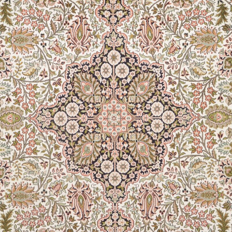 Kaschmir Orientteppich 185 × 276 cm, Seide, handgeknüpft