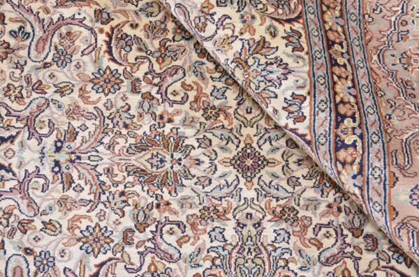 Kaschmir Orientteppich 186 × 279 cm, Seide, handgeknüpft