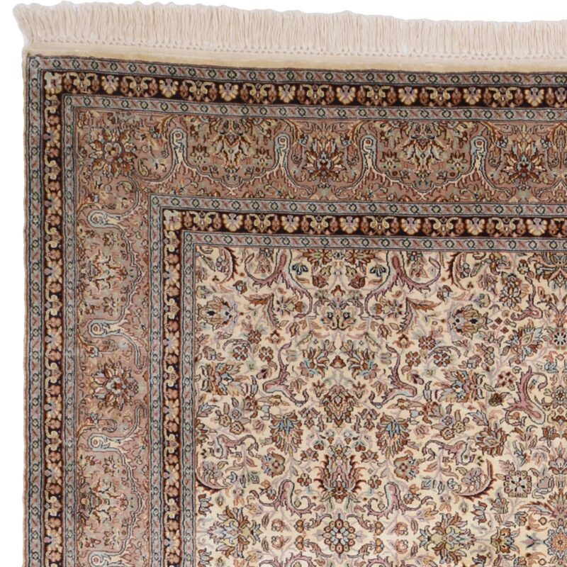 Kaschmir Orientteppich 186 × 279 cm, Seide, handgeknüpft
