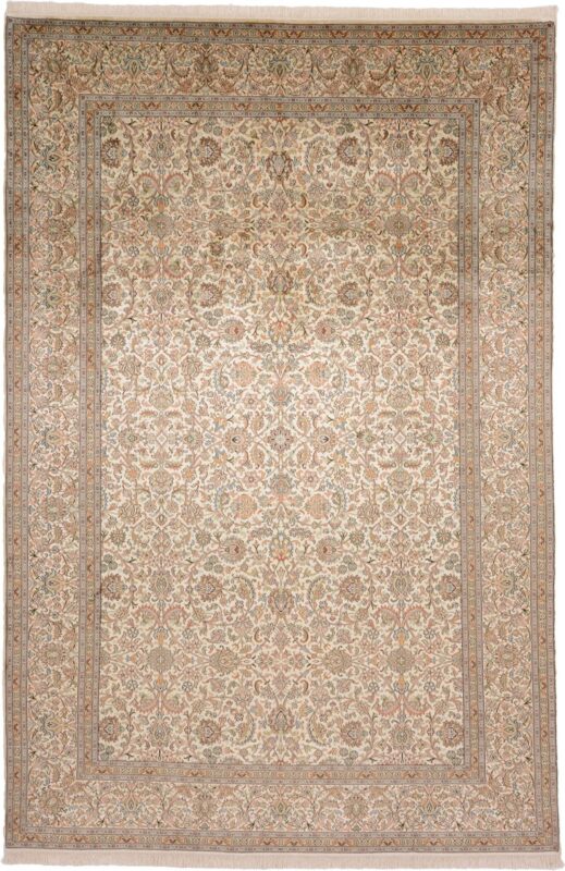 Kaschmir Orientteppich 186 × 280 cm, Seide, handgeknüpft