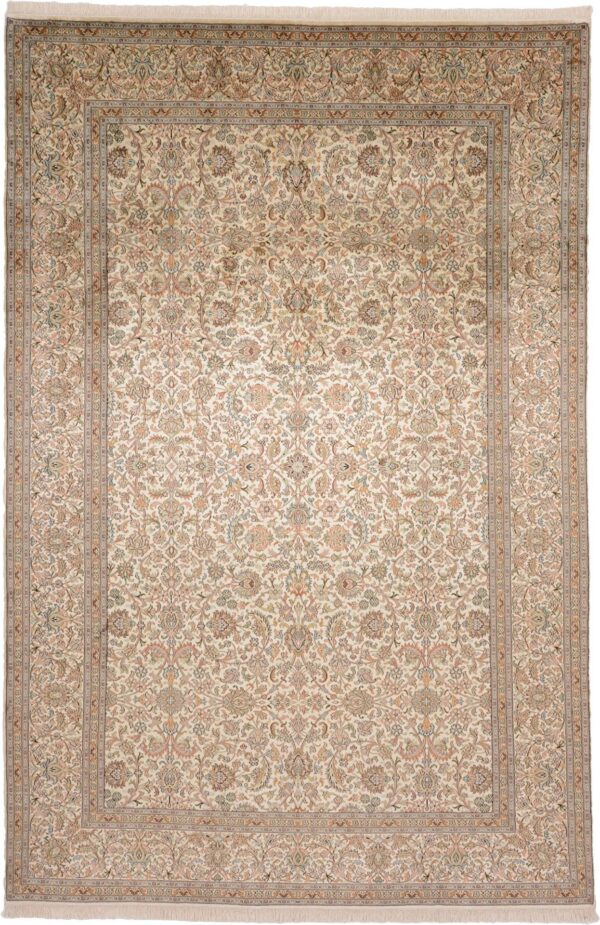Kaschmir Orientteppich 186 × 280 cm, Seide, handgeknüpft