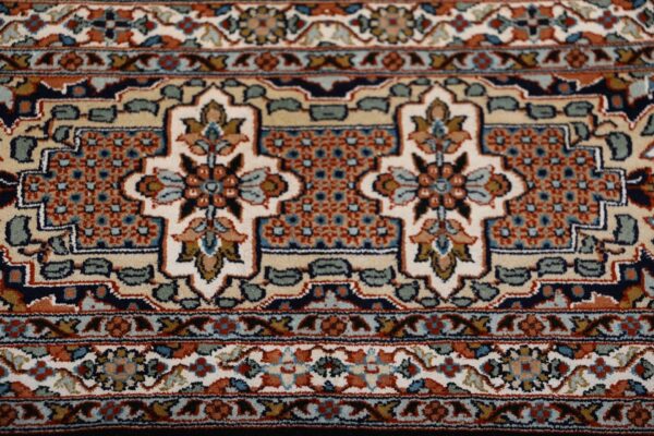 Kaschmir Orientteppich 187 × 183 cm, Seide, handgeknüpft