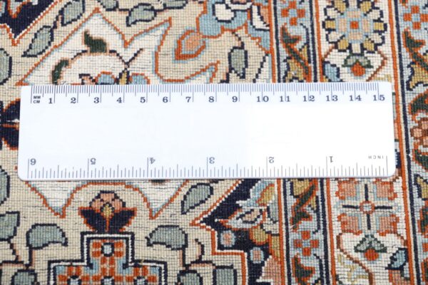 Kaschmir Orientteppich 187 × 183 cm, Seide, handgeknüpft