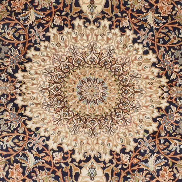 Kaschmir Orientteppich 187 × 282 cm, Seide, handgeknüpft
