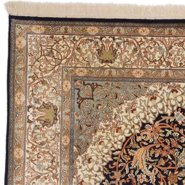 Kaschmir Orientteppich 187 × 282 cm, Seide, handgeknüpft