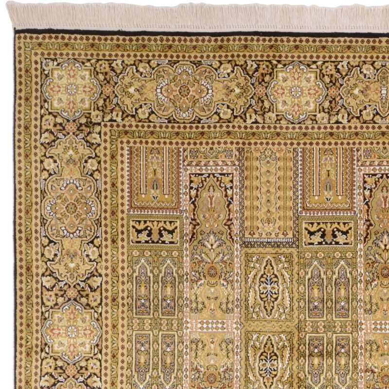 Kaschmir Orientteppich 189 × 274 cm, Seide, handgeknüpft