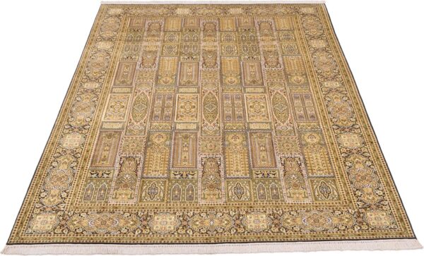 Kaschmir Orientteppich 189 × 274 cm, Seide, handgeknüpft