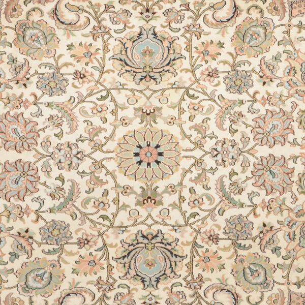 Kaschmir Orientteppich 193 × 276 cm, Seide, handgeknüpft