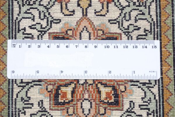 Kaschmir Orientteppich 208 × 297 cm, Seide, handgeknüpft