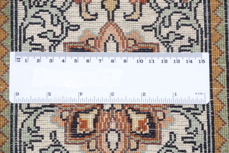 Kaschmir Orientteppich 208 × 297 cm, Seide, handgeknüpft