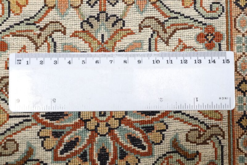 Kaschmir Orientteppich 208 × 307 cm, Seide, handgeknüpft fein