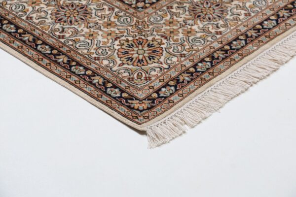 Kaschmir Orientteppich 208 × 307 cm, Seide, handgeknüpft fein