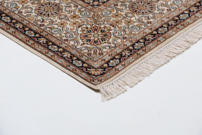 Kaschmir Orientteppich 208 × 307 cm, Seide, handgeknüpft fein
