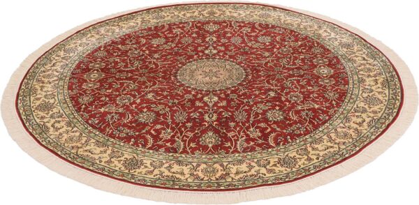 Kaschmir Orientteppich 213 × 213 cm, Seide, handgeknüpft