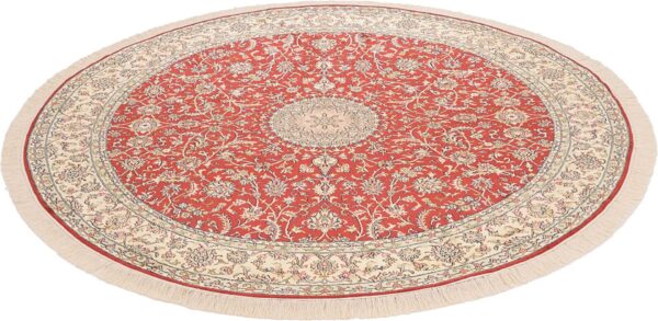 Kaschmir Orientteppich 213 × 213 cm, Seide, handgeknüpft