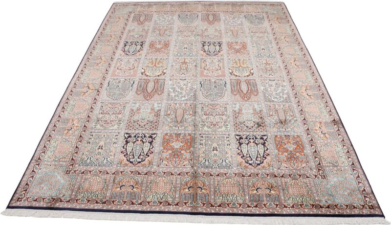 Kaschmir Orientteppich 215 × 301 cm, Seide, handgeknüpft