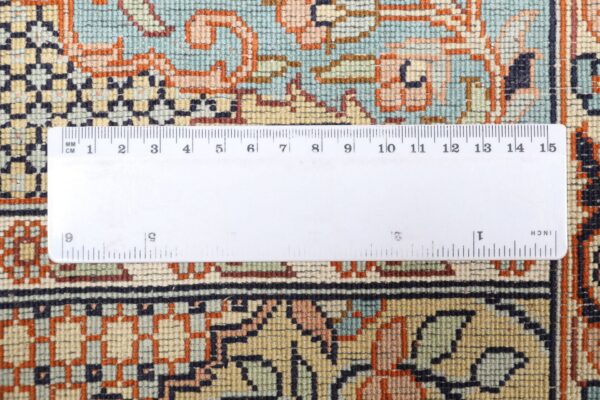 Kaschmir Orientteppich 215 × 301 cm, Seide, handgeknüpft