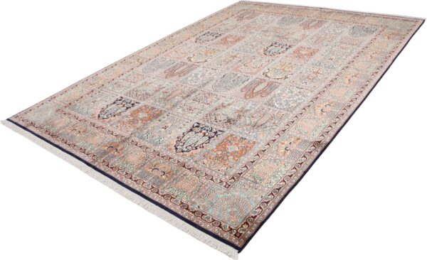 Kaschmir Orientteppich 215 × 301 cm, Seide, handgeknüpft