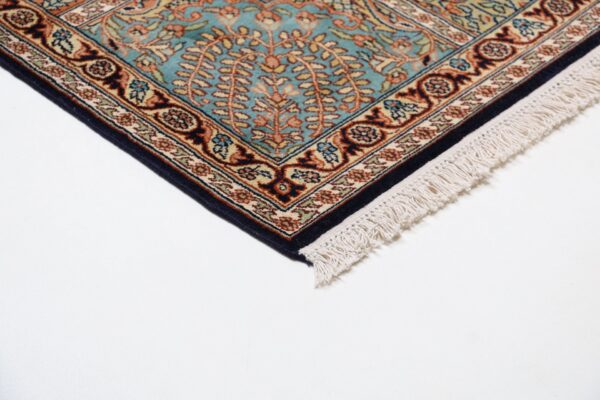 Kaschmir Orientteppich 215 × 301 cm, Seide, handgeknüpft