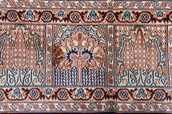 Kaschmir Orientteppich 215 × 301 cm, Seide, handgeknüpft