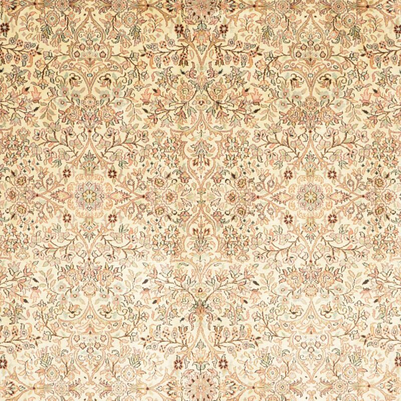 Kaschmir Orientteppich 216 × 313 cm, Seide, handgeknüpft