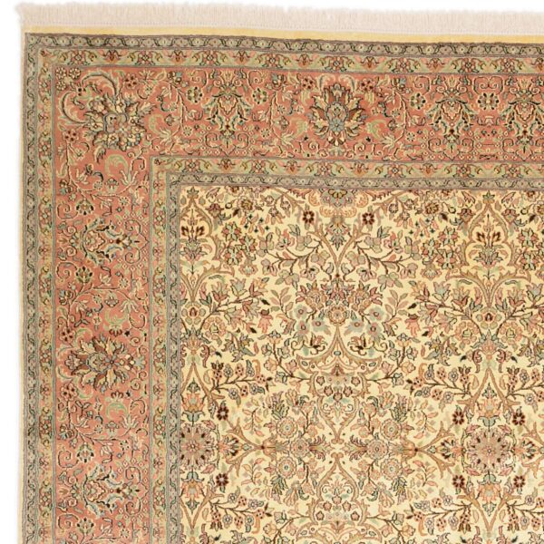 Kaschmir Orientteppich 216 × 313 cm, Seide, handgeknüpft